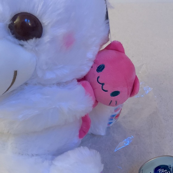 TEDDY BEAR HOLDING A CAT [NWT - From Japan] - Picture 6 of 6